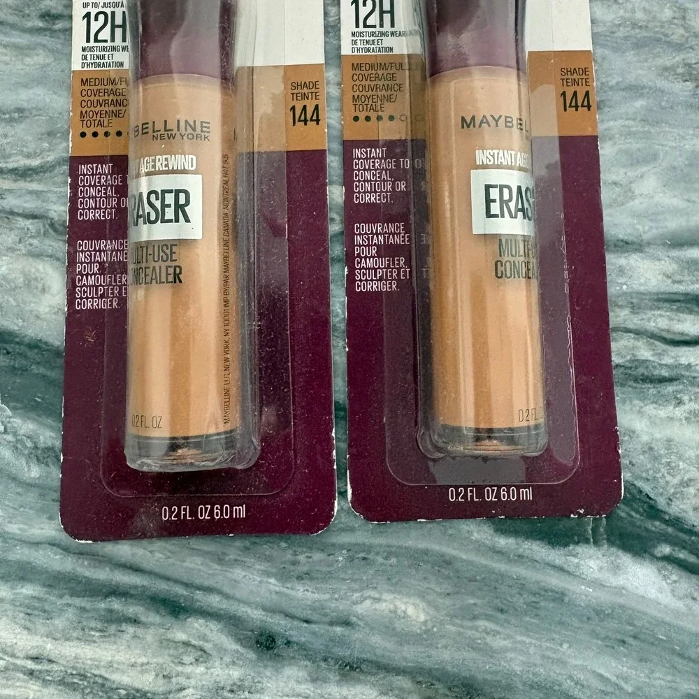 2x Maybelline Instant Age Rewind Eraser Multi-Use Concealer Shade 144 Lot, 2 NEW